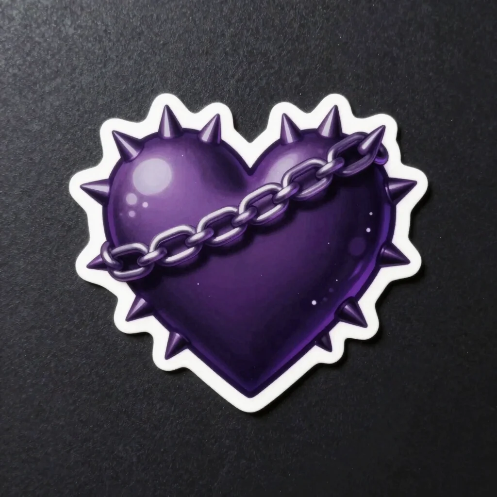 Anarchy Heart Vinyl Sticker