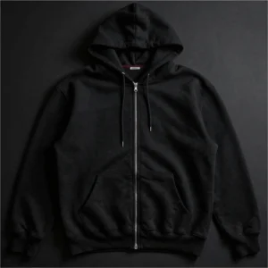 Gothic Moon Oversized Zip Hoodie