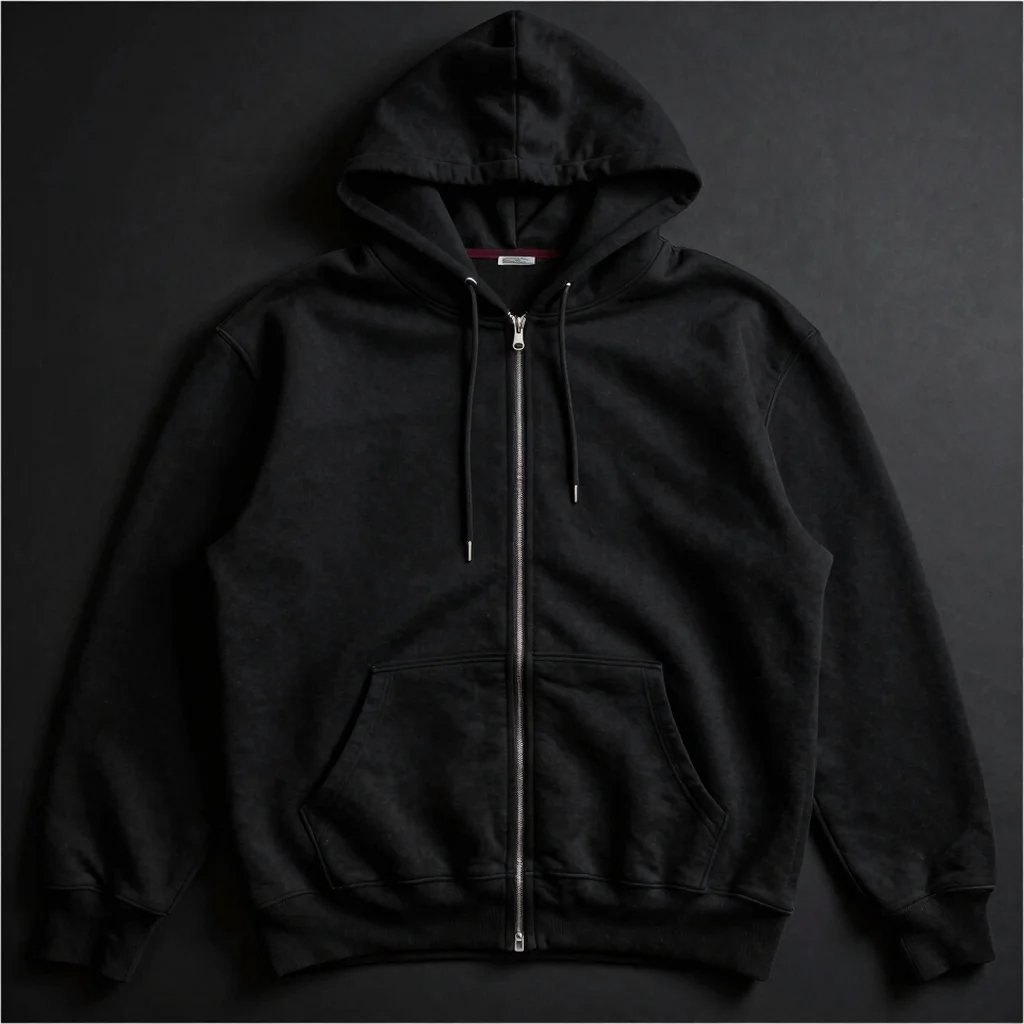 Gothic Moon Oversized Zip Hoodie